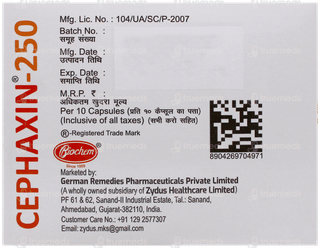 Cephaxin 250 Capsule 10
